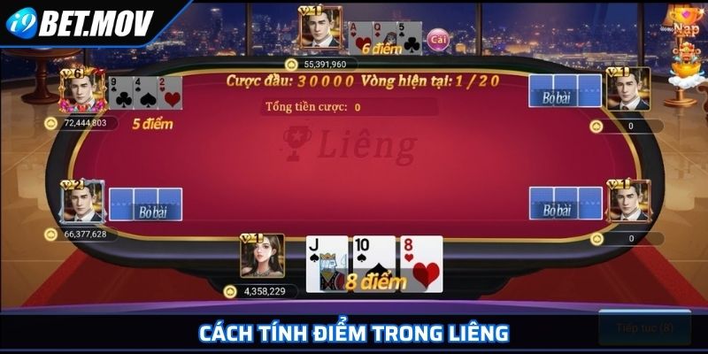Cách tính điểm trong Liêng